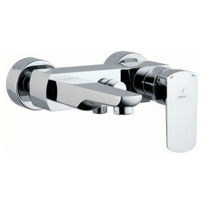 Змішувач для ванни JAQUAR Kubix Prime настінний, одноважільний, хром KUP-CHR-35119PM