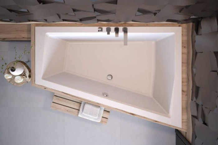 Ванна акриловая INTIMA DUO 180x125 Правая (соло) без ног