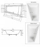 Ванна акриловая INTIMA DUO 180x125 Правая (соло) без ног
