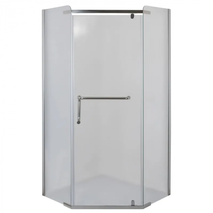 Душова кабіна без піддону Mixxus LINES SC01-90x90x185-TR CHROME прозоре скло 6мм (MI6915)