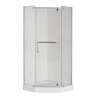 Душова кабіна без піддону Mixxus LINES SC01-90x90x185-TR CHROME прозоре скло 6мм (MI6915)