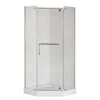 Душова кабіна без піддону Mixxus LINES SC01-90x90x185-TR CHROME прозоре скло 6мм (MI6915)