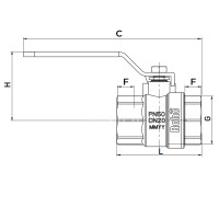 Кран кульовий Roho R200-050 - 1/2" (RO0080)