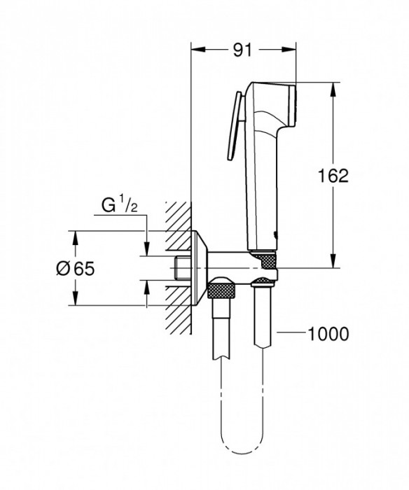 Гігієнічний душовий набір Grohe Tempesta-F Trigger Spray (26358000)