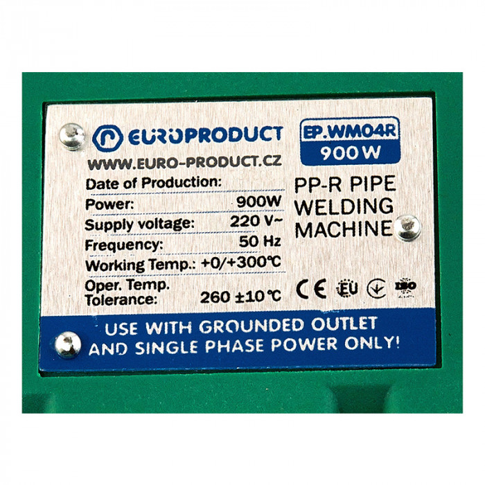 Паяльник для Europroduct EP.WM04R PPR труб (круглі насадки) 20/32mm (EP6094)