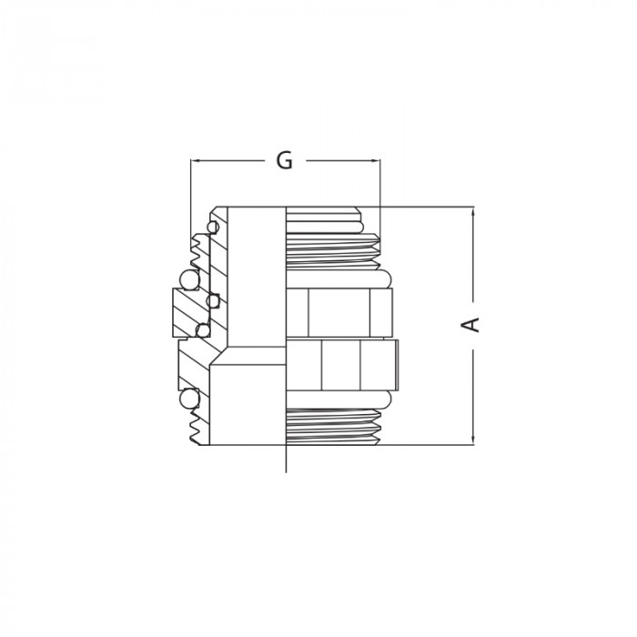 Ніпель поворотний Koer KF.N210 - 1'' MM (KR4977)