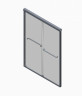 Двері в нішу Koer SR SD03-140x200-TR-01 прозоре скло Easy Clean 8мм, хром (KR5385)