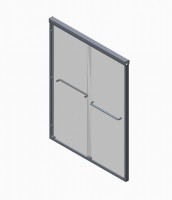 Двері в нішу Koer SR SD03-140x200-TR-01 прозоре скло Easy Clean 8мм, хром (KR5385)