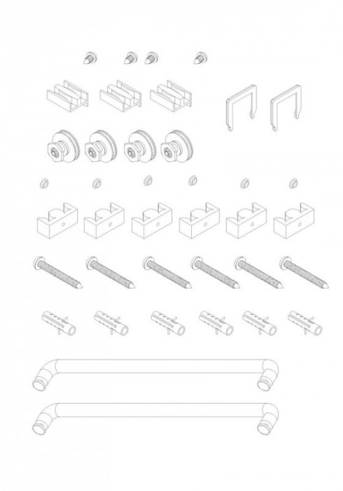 Двері в нішу Koer SR SD03-140x200-TR-01 прозоре скло Easy Clean 8мм, хром (KR5385)