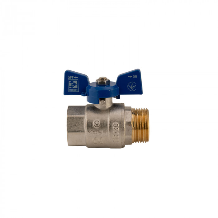 Кран кульовий Koer 1" ГШМ (KR.218.B) синій (KR2721)