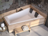 Ванна акриловая INTIMA DUO SLIM 170х125 Права (соло), без ног