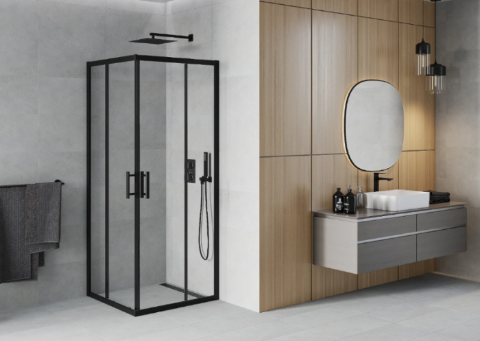 Душова кабіна MEXEN RIO BLACK 90х90 квадратна