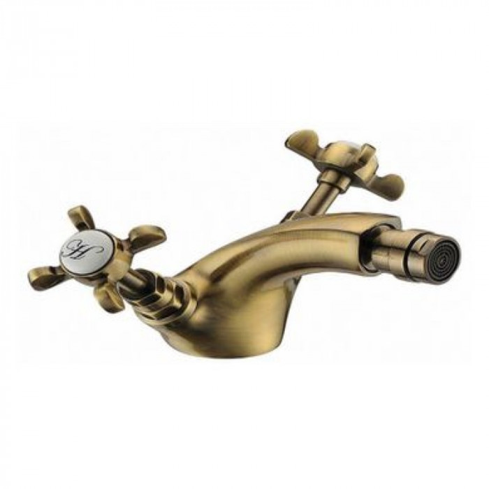 Змішувач для біде IMPRESE Cuthna antiqua двовентильний, колір бронза 40280 antiqua-n