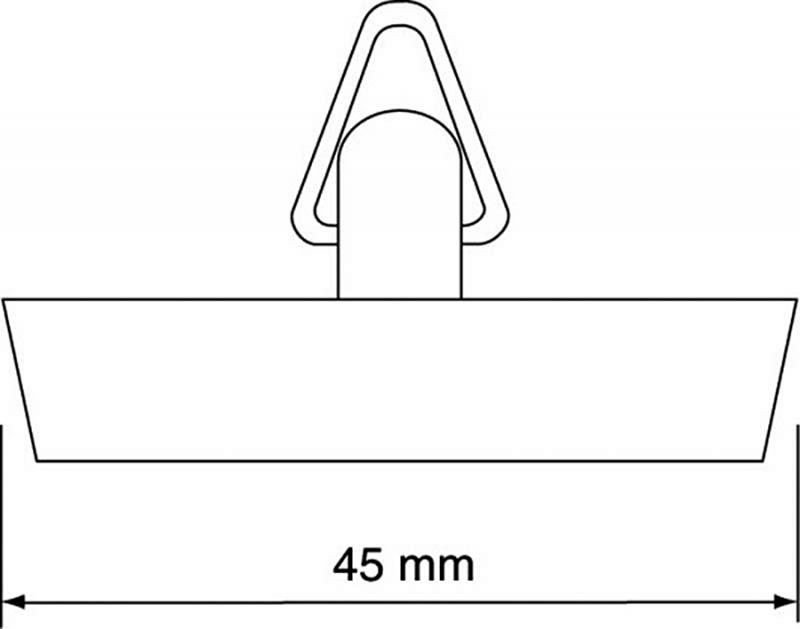 Корок для кухонної мийки до ланцюжка гумовий 6/4 " 45 мм HC57-45