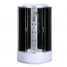 Бокс душовий з гідромасажем з високим піддоном MIXXUS STRONG SBH01-90x90x215-GR SATIN сіре тоноване скло 4мм (MI6889)