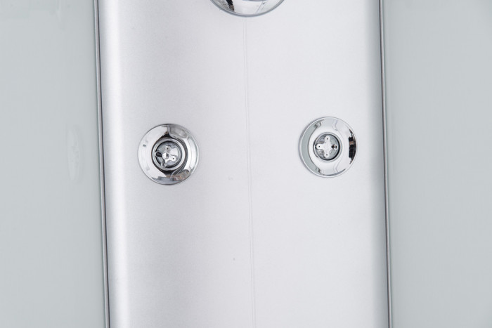 Бокс душовий з гідромасажем Mixxus STRONG SBH01-90x90x215-GR SATIN з високим піддоном (MI6889)