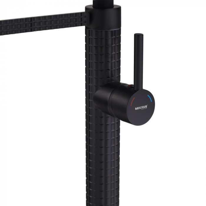 Змішувач для кухні Mixxus Premium Oliwer 017 BLACK REFL.BLACK (MI6966)