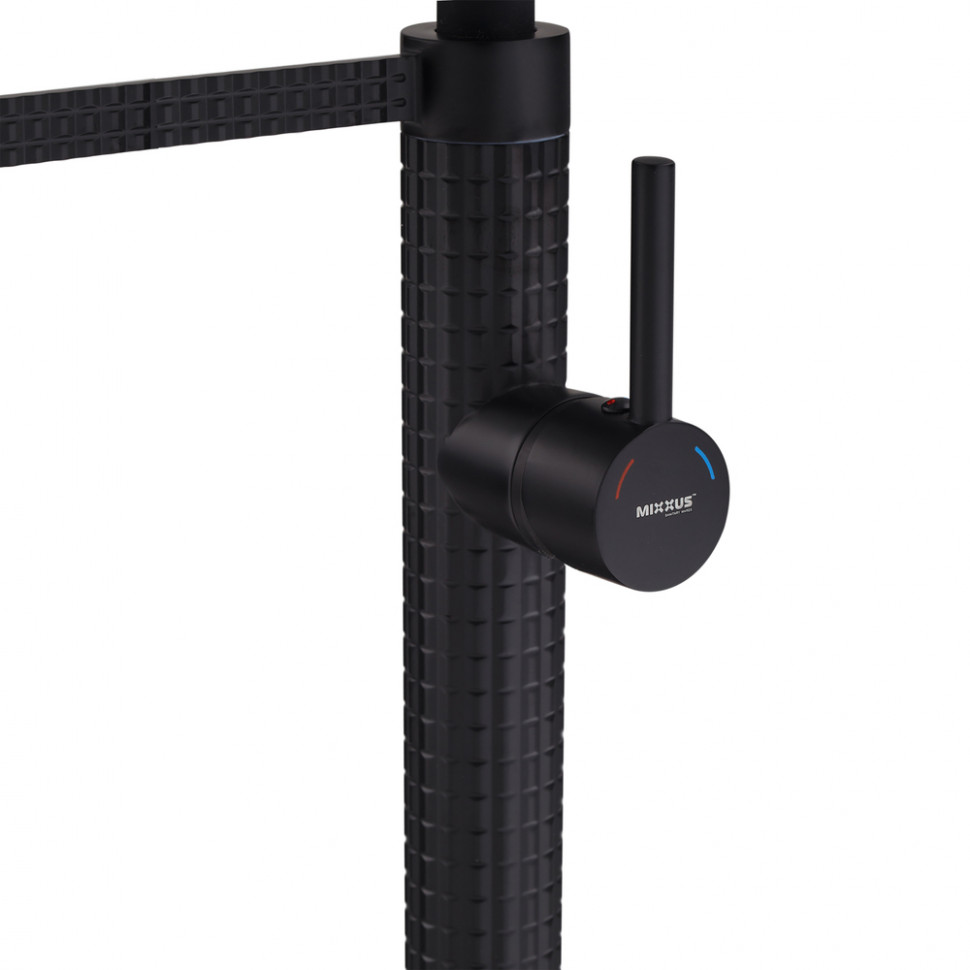 Змішувач для кухні Mixxus Premium Oliwer 017 BLACK REFL.BLACK (MI6966)