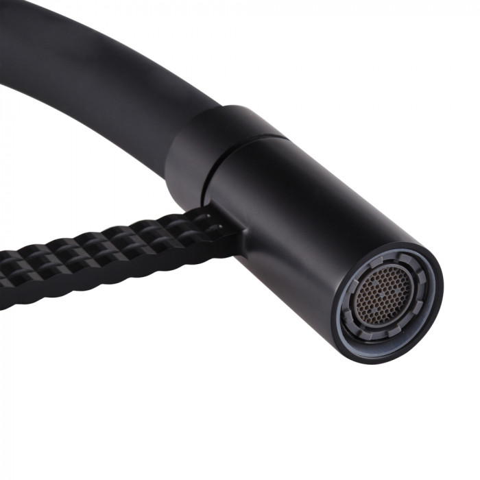 Змішувач для кухні Mixxus Premium Oliwer 017 BLACK REFL.BLACK (MI6966)