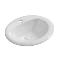 Раковина врізна на стільницю MIXXUS PREMIUM TOPPER-1602 515х460х200mm (отвір під змішувач, перелив) (MP6572)