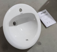 Раковина врізна на стільницю MIXXUS PREMIUM TOPPER-1602 515х460х200mm (отвір під змішувач, перелив) (MP6572)