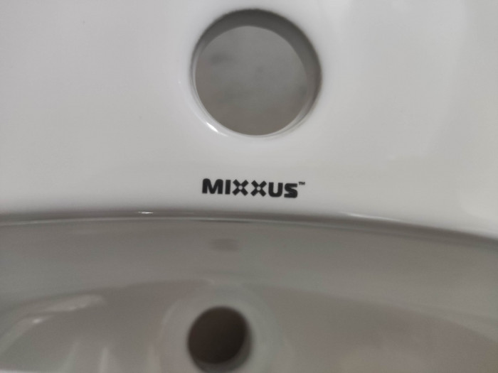 Раковина врізна на стільницю Mixxus Premium TOPPER-1602 515х400х200mm з отвором під змішувач та переливом (MP6572)