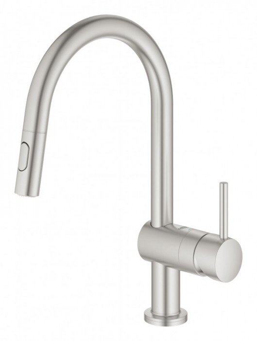 Сенсорний змішувач для кухні з висувним виливом Grohe Minta Touch (31358DC2)