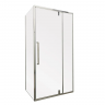 Душова кабіна без піддону MIXXUS PREMIUM BEVEL SC01-100x80x195-TR CHROME прозоре скло 6мм (MI6869)