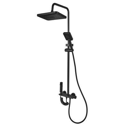 Душова колона Armata BCT-009-J Black зі змішувачем з кнопковим перемикачем, 4 режими (CH6510)