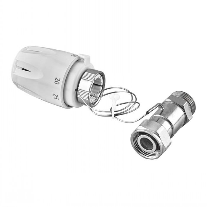 Термоголовка Koer KR.1337 - M30x1.5 з проточним сенсором (KR5219)