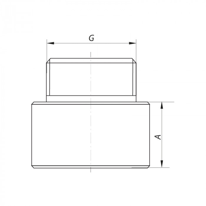 Подовжувач 1/2" 15мм (хром) Koer KF.E06-15.CHR (KF0093)