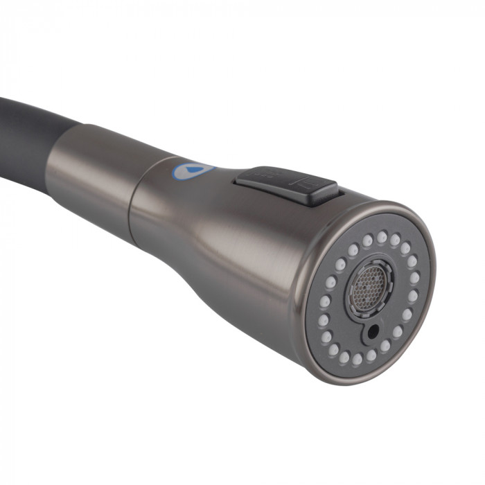 Змішувач для кухні Koer KI-72024-07 з виходом для питної води (нерж. сталь) (KR5013)