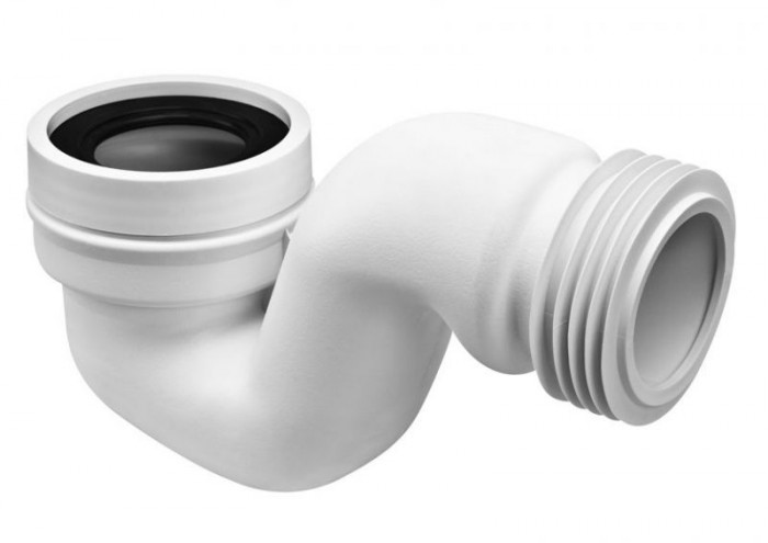 Колено-подключение к WC с трубой гармошкой HC45