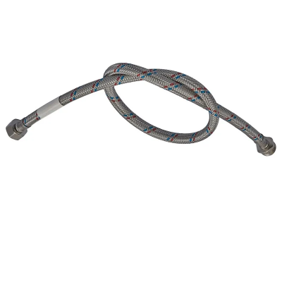 Гнучкий шланг для підключення води гайка 1/2'' - Штуцер 1/2'' (80 см) Zerix (ZX1564)