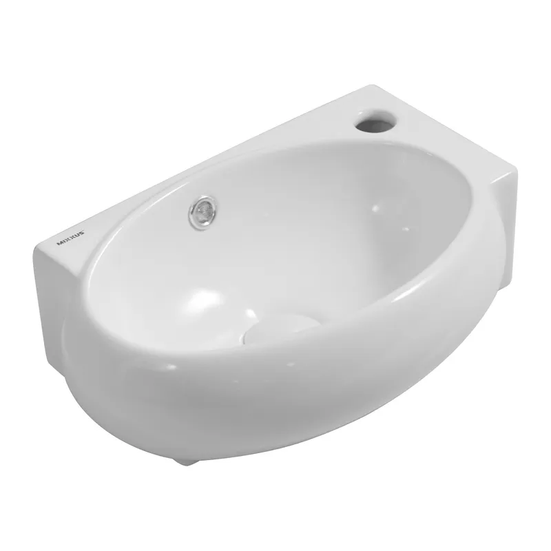Раковина підвісна MIXXUS PREMIUM DIVERSE-1201-L 400х215х140mm (отвір під змішувач, перелив) (MP6507)