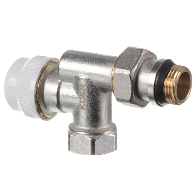 Кран термостатичний осьовий з системою &quot;антипротікання&quot; кутовий Koer KR.931-Gi - 1/2x1/2 (KR3064)
