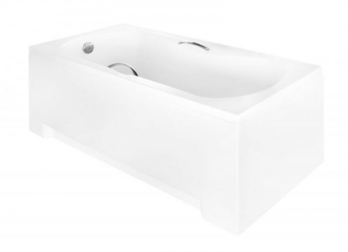 Ванна акрилова ARIA PLUS 170х70 соло: без ручок і ніг З отворами під ручки