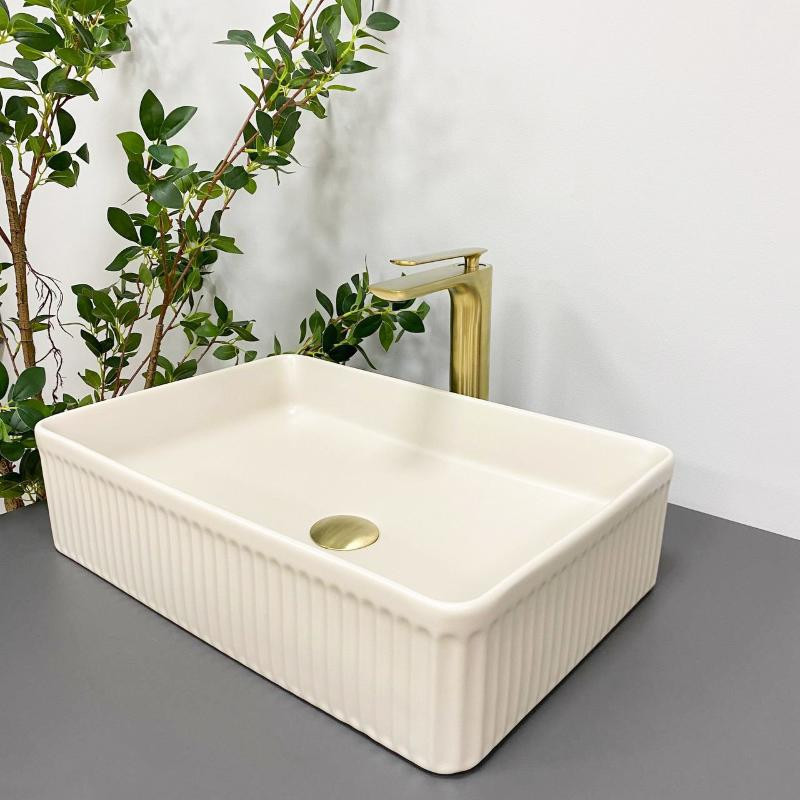 Умывальник (раковина) VBI BRESCIA BEIGE MATT накладной