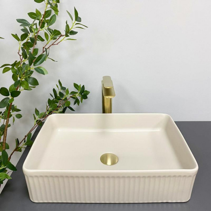 Умивальник (раковина) VBI BRESCIA BEIGE MATT накладний