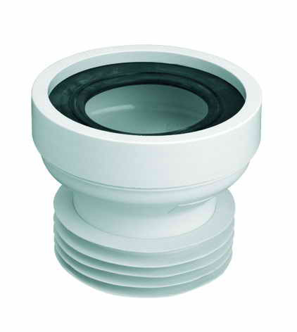 Коліно-підключення до WC з ущільнювачем L-120 мм. WC-CON1