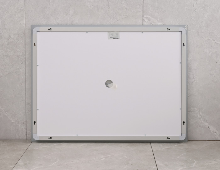 Дзеркало Mixxus WARM MR02-80x80 з Led Touch, Anti-fog, димером, регулятором яскравості, годинником (MI6934)