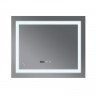 Дзеркало Mixxus WARM MR02-80x80 з Led Touch, Anti-fog, димером, регулятором яскравості, годинником (MI6934)
