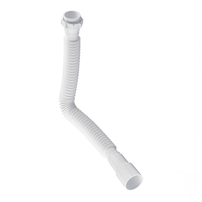 Гофротруба сполучна Zerix GN-01-A з накидною гайкою 1 1/2" (310-650 мм) (ZX5095)