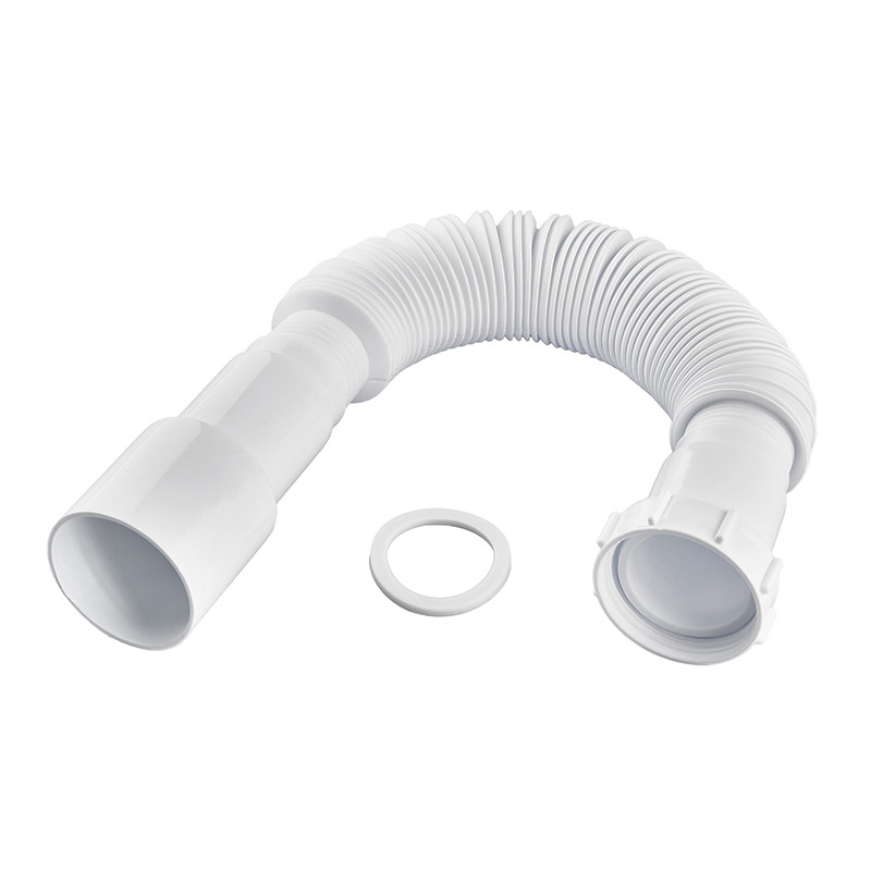 Гофротруба сполучна Zerix GN-01-A з накидною гайкою 1 1/2" (310-650 мм) (ZX5095)