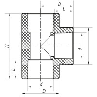 Трійник Koer K0009.PRO - 32 PPR (KP3392)