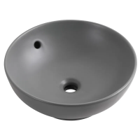 Раковина накладна MIXXUS PREMIUM TOPPER-0201 GRAY 410x410x165mm (перелив) (MP6649)