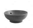 Раковина накладна Mixxus Premium TOPPER-0201 GRAY 410x410x165mm з переливом (MP6649)
