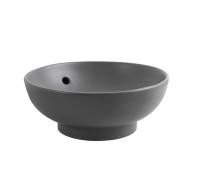 Раковина накладна MIXXUS PREMIUM TOPPER-0201 GRAY 410x410x165mm (перелив) (MP6649)