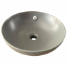 Раковина накладна Mixxus Premium TOPPER-0201 GRAY 410x410x165mm з переливом (MP6649)