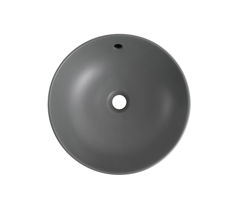 Раковина накладна Mixxus Premium TOPPER-0201 GRAY 410x410x165mm з переливом (MP6649)